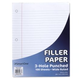 50 Wholesale Filler Paper - Wide -Ruled 100 Sheets