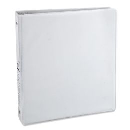25 Wholesale 1 Inch Binder With Two Pockets - White