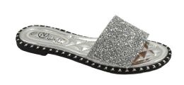 12 Wholesale Sandals For Women In Silver Size 5-10