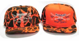 36 of Adult Hats Printed Winter Hats, Orange Camouflage