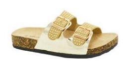 36 Wholesale Slippers For Women In Gold Size 6-10