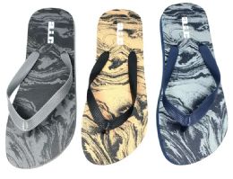 36 Pairs Men's Wave Print Flip Flop - Men's Flip Flops and Sandals