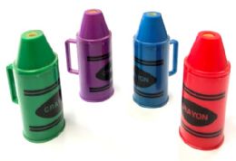 120 Pieces 4" Crayon Pencil Sharpener - Sharpeners