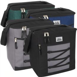 24 Wholesale Fridge Pak 30 Can Bungee Cooler Bag