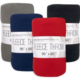 24 Pieces Twin Fleece Throw Blankets 90 X 60 - Fleece & Sherpa Blankets