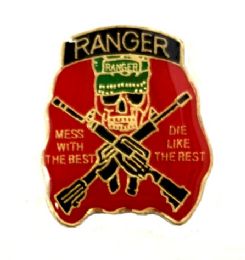 60 Wholesale Brass Hat Pin Ranger Mess With The Best Die Like The Rest