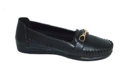 12 of Women Classic Leather Loafers Shoes Comfort Walking Moccasins Soft Sole Shoes Color Black Size 5-10