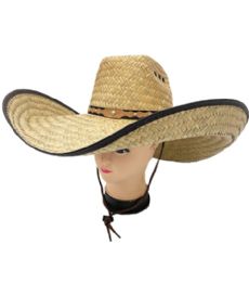 40 Wholesale Mexico Straw Hat Cowboy Style