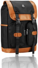 6 Pieces Backpack Nylon For Women Men School College Travel Color Black - Backpacks 18" or Larger