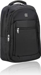 6 Pieces Backpack Nylon For Women Men School College Travel Color Black - Backpacks 18" or Larger