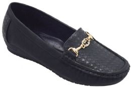 12 of Womens Comfortable Leather Loafers Casual Round Toe Moccasins Wild Driving Flats Soft Walking Shoes Color Black Size 5-10