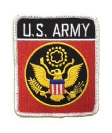 24 Bulk Military Army Embroidered IroN-On Patch U. S. Army