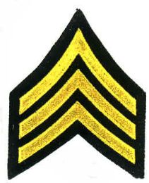 24 Wholesale Military Army Embroidered Iron - On Patch, Sergeant