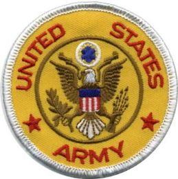 24 Wholesale Military Army Embroidered Iron On Patch, United States Army