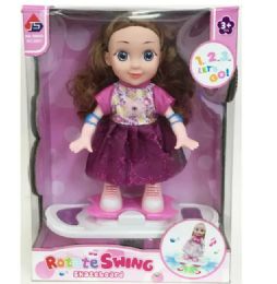 6 Pieces Battery Operated Balance Scooter Girl - Dolls