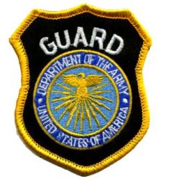 24 Bulk Military Army Embroidered Iron On Patch, Guard Department Of The Army, United States Of America