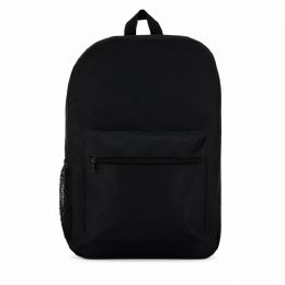 Yacht & Smith 17inch Water Resistant Black Backpack With Adjustable Padded Straps