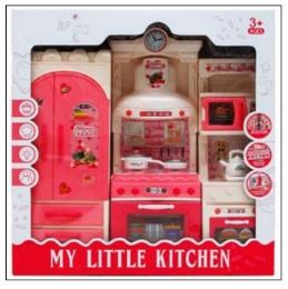 6 Pieces 3pc 12.5" B/o Fridge, Stove And Microwave - Girls Toys