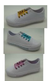 48 Pairs Lady Shoe Size 4-9 Assorted Colors - Girls Sneakers