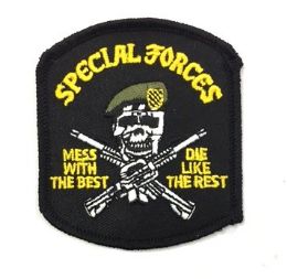 24 Bulk Military Army Embroidered Special Forces Mess With The Best, Die Like The Rest
