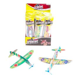 36 Wholesale Flying Gliders 2pk 6ast36pc Pdq Polybag W/insert