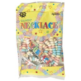12 Wholesale Candy Necklace 2.9 Oz Peg Bag