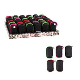 72 pieces Readers Folding W/pouch Assorted36pc Counter Display - Eyeglass & Sunglass Cases