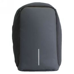 6 Wholesale Backpack Slim Durable Water Resistant College School Color Black