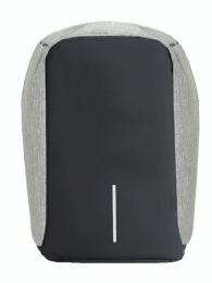 6 Wholesale Backpack Slim Durable Water Resistant College School Color Grey