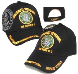 12 Pieces Military Embroidered Acrylic Cap - Military Caps