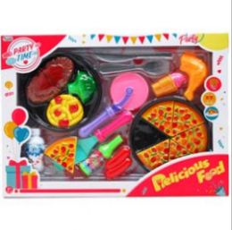 12 Bulk Party Time Food Play Set In Window Box