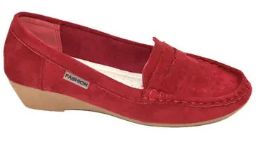 12 Wholesale Loafers For Women Comfortable With Platform Color Wine Size 7-11