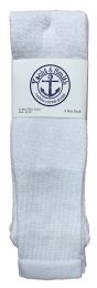 24 Pairs Yacht & Smith Men's 32 Inch Cotton King Size Extra Long White Tube SockS- Size 13-16 - Big And Tall Mens Tube Socks