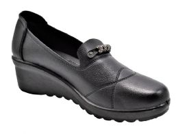 18 Wholesale Comfortable Womens Shoes Work, Walking Non - Slip Color Black Size 5-10