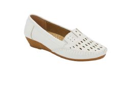18 Wholesale Comfortable Women's Shoes, With Platform For Work, Walking Non - Slip White Color Size 5-10