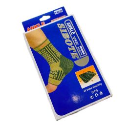 36 Wholesale 1pc Stretch Ankle Support [blue Box]