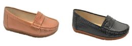 18 Wholesale Women Slip On Loafers Casual Flat Walking Shoes Colors Black And Tan Size Assorted