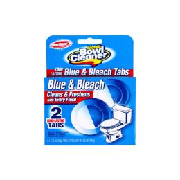 12 Wholesale Toilet Bowl Cleaner 2ct Blue & Bleach Powerhouse 2-6pc Pdq