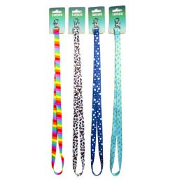 48 pieces Lanyard 17.7in 4ast Prints - ID Holders