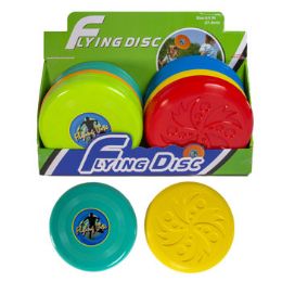 72 pieces Flying Disc 8.5in 2ast Stylesea In 3 Colors 24pc Pdq - Beach Toys