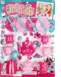 24 Pieces 46cm Pink Tea Set - Toy Sets