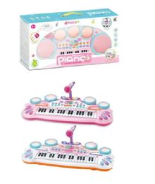 6 Pieces Electronic Piano With Microphone And Music - Musical