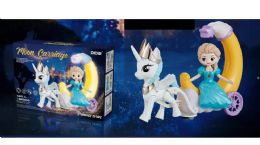 18 Pieces Electric Princess Moon Horse Carriage - Dolls