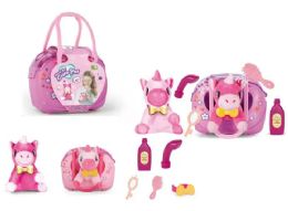 24 Wholesale Plush Unicorn Handbag Set