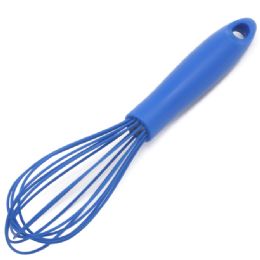 24 Wholesale Silicone Wire Whisk - Blue