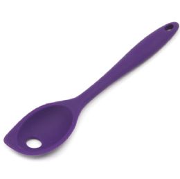 24 Wholesale Silicone Mixing SpooN- Purple