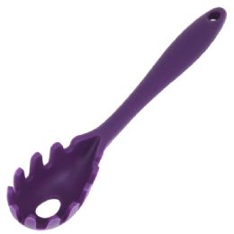 24 Wholesale Silicone Spaghetti Fork - Purple