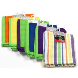 144 of Dish Cloth 2pk, Ass't, 6 Color