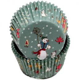 144 pieces Baking Cups - Snowman 50ct - Baking Supplies