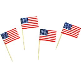 144 Wholesale Toothpicks - Usa Flags, 50 Pc.